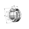 Axial angular contact ball bearing Series: 2344